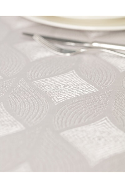 Madame Coco Mayenne Tablecloth - Light Gray - 160X230 cm