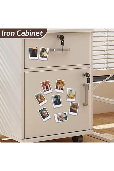 KASTWAVE 10-Pack Magnetic Mini Photo Frames for 2x3 Pictures, Acrylic Fridge Frames for Instax/Polaroid