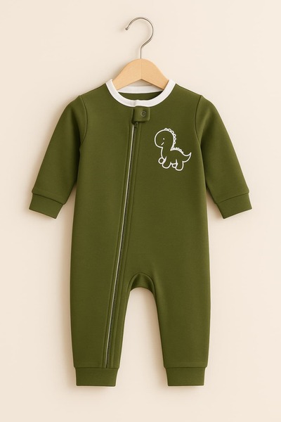 KapsülBebek 100% cotton zippered overalls