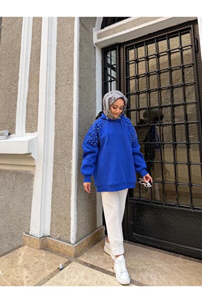 W WARGA Stone Detail Hooded Sweatshirt