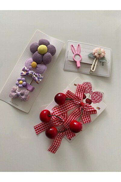 RSTM Boutique Multi-Color Multi-Buckle Set School Hairpin