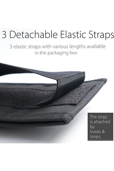 diodrio حامل أقلام متعدد الجيوب قابل للتعديل بغلاف صلب لأجهزة الكمبيوتر المحم...