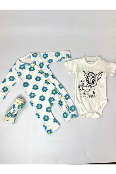 bebekyol Daisy Patterned 2-Piece Baby Set