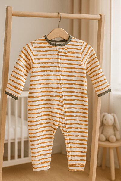 KapsülBebek 100% cotton zippered overalls