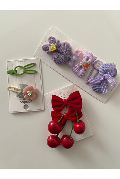 RSTM Boutique Multi-Color Multi-Buckle Set School Hairpin