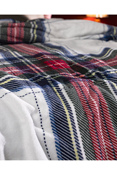 Madame Coco Clorel Double Welsoft Printed Blanket - Navy Blue