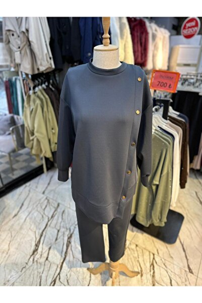 MODA AKGÜN Scuba Yandan Chatzitli Set