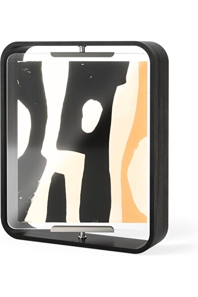 umbra Table Picture Frame Two Sided Picture Frame for 8 x 10 Inch Photos Wood Black