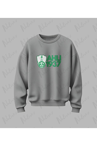 Nulivez Al-Ahli Design Printed High Quality Unisex Oversized O Neck Sweatshirt