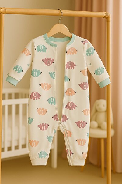 KapsülBebek 100% cotton zippered overalls