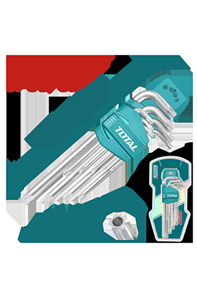TOTAL Set 9 chei imbus torx Industrial - T10-T50 - Cr-V