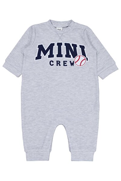 Civil Baby Mini Crew Printed 6-18 Months Jumpsuit - Gray 12-18 Months
