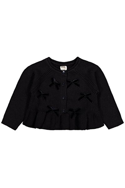 Civil Baby 6-18 Months Cardigan with Bow - Black 12-18 Months