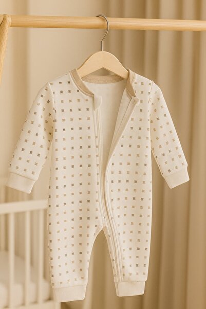 KapsülBebek 100% cotton zippered overalls