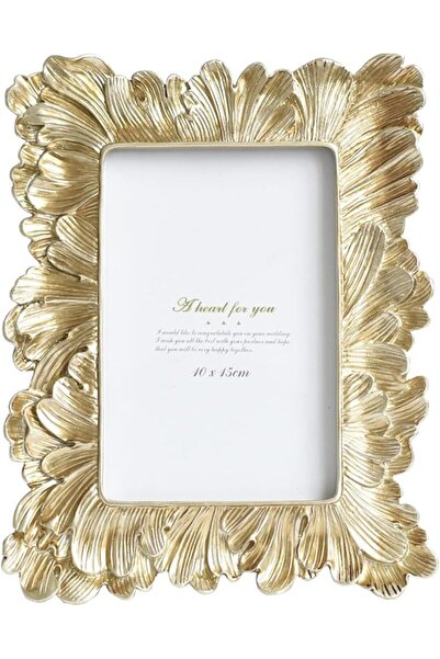 SWIUKPHE إطار صورة عتيق من الريش الذهبي مقاس 4×6 بوصة