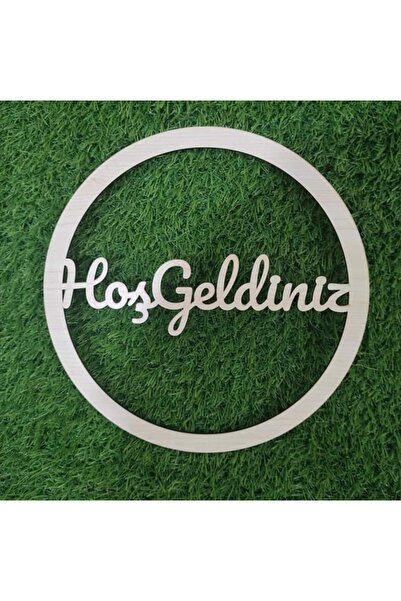 Kalıp Vitrini Hoş Geldiniz Yazılı Kasnak