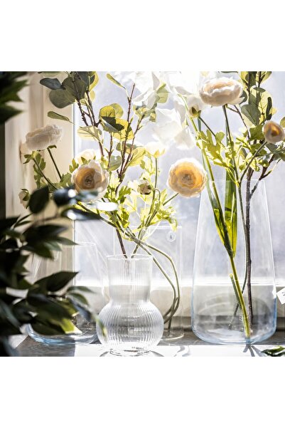 EliteEco IKEA Padrag Vase, clear glass, 17 cm