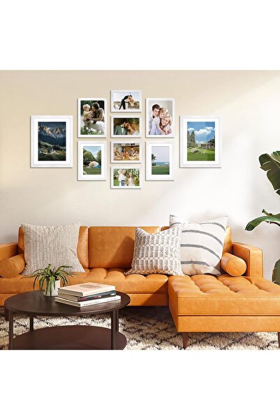 Generic Fohome 10 Pack Picture Frames Collage Wall Frame Set (White)