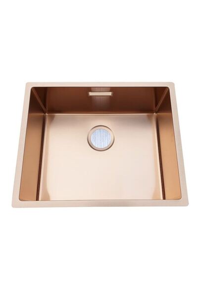 CookingAid Chiuvetă de bucătărie BOX LUX 50 din oțel inoxidabil, cupru, 550×450×200 mm, acoperire PVD cu cupru
