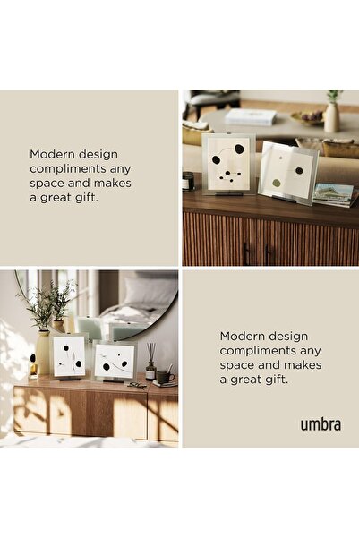 umbra Flute Picture Frame, 8x10 in, Black