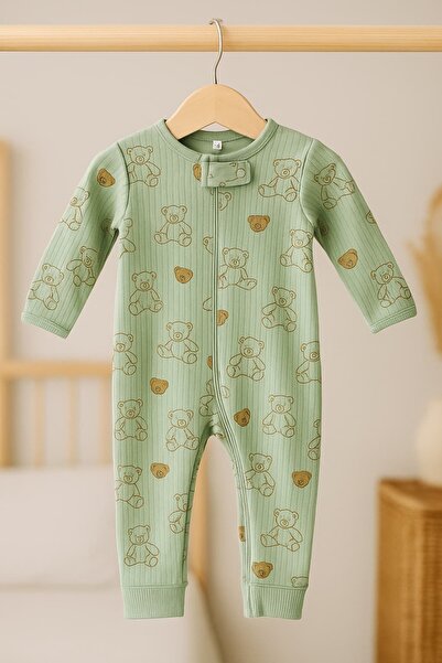 KapsülBebek 100% cotton zippered overalls