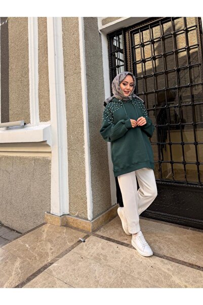 W WARGA Stone Detail Hooded Sweatshirt