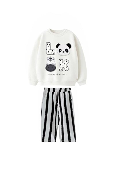 KidsSel Boy's Printed Model 3 Thread Cotton Fabric Bottom and Top Set