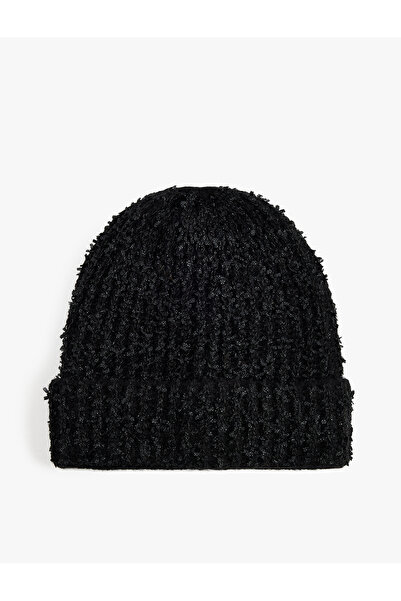 Koton Soft Textured Layered Knit Beanie