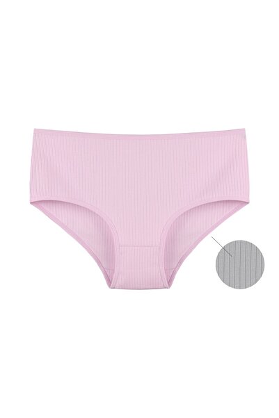 Donella Pachet de 5 chiloți pentru femei, mărime mare material reiat bumbac material elastic 2523P