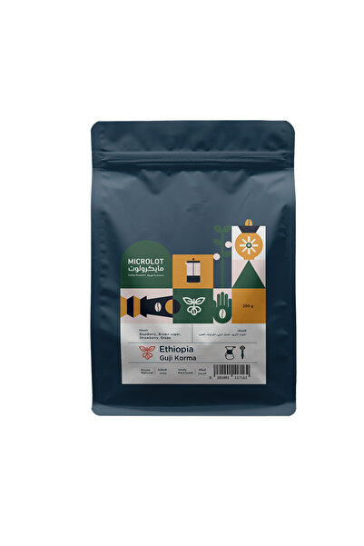 Microlot Roastery Dried Goji Korma from Ethiopia, special coffee beans for V60 and espresso, Goji (250g)