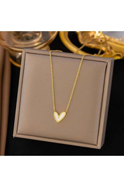 LIGANT قلادة بمظهر ذهبي لامع