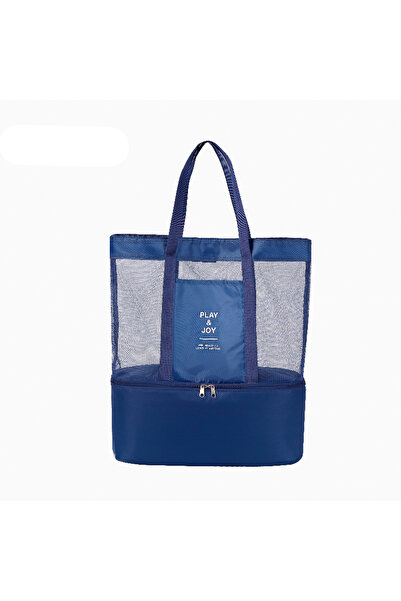 OEM Insulated lunch and relaxation bag, waterproof, – 37 × 42 × 15 cm, Dark blue.