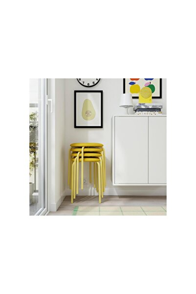 IKEA tabure, açık sarı-Remmarn sarı