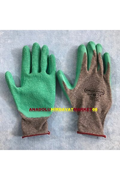 gilan PRO KALIN İŞ ELDİVENİ YEŞİL NİTRİL ELDİVEN DAYANIKLI KALIN CAMCI ELDİVENİ