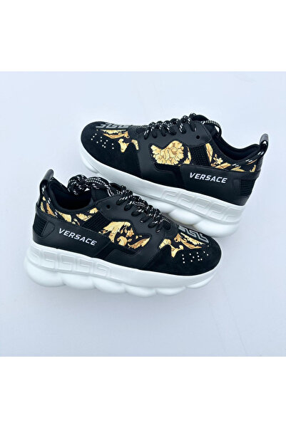 Chain Reaction Barocco Print Sports Shoes Yellow Black