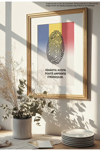 21mxm Romanian Patriotic Quote Canvas Poster – Unframed on Matte Canvas - Ancestors