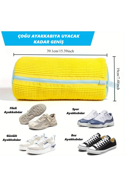 DailyTech Çamaşır Makinesi İçin Ayakkabı Yıkama Torbası Filesi