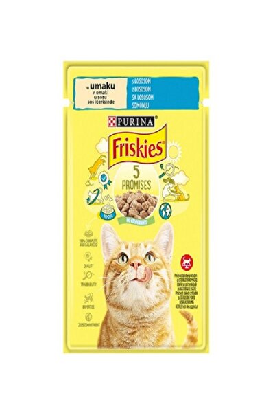 Friskies Purina 5 Promises Somonlu Yaş Kedi Maması 85 gr