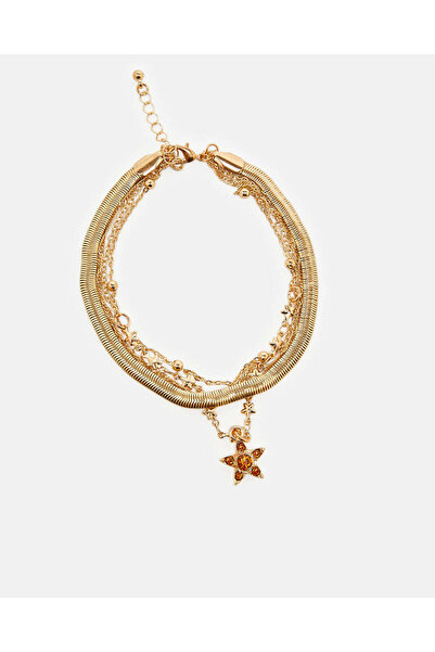 REDTAG خلخال نسائي مزين بالذهب