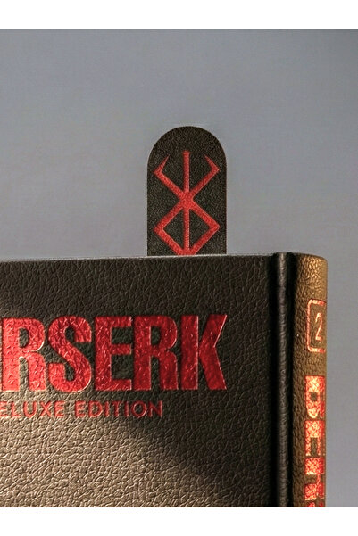 Anka Atolye علامة كتاب بتصميم بيرسيرك مارك أوف ساكريفيس - علامة كتاب بتصميم غامض ثلاثي الأبعاد مستوحى من أنمي غاتس إكلبس