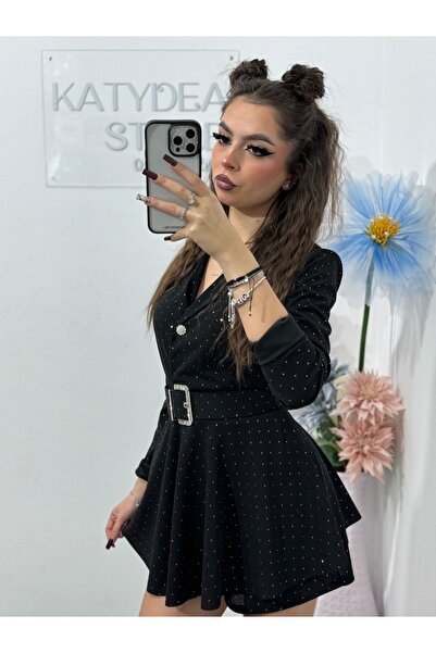 Laura Crystal jumpsuit with belt