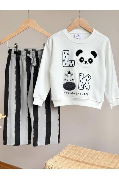 KidsSel Boy's Printed Model 3 Thread Cotton Fabric Bottom and Top Set