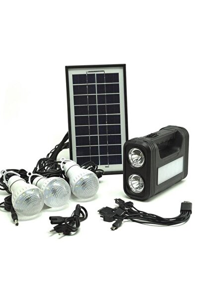 OEM Ηλιακό σύστημα φωτισμού, με φώτα LED, θύρα USB, πλαστικό υλικό ABS, 3 λάμ...