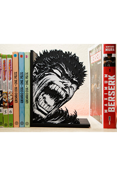 Anka Atolye حامل كتب مانغا بيرسيرك غاتس سكريم |   ديكور منزلي مطبوع ثلاثي الأ...