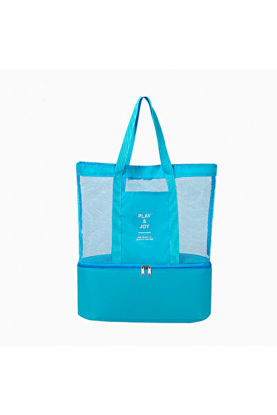 OEM Insulated lunch and relaxation bag, – 37 × 42 × 15 cm, Light blue.