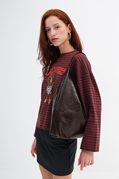 Addax Τσάντα χειρός και ώμου από συνθετικό δέρμα Ç1058