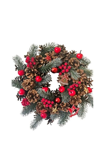 OEM Coroană de Crăciun lucrată manual, măceșe, 30 cm