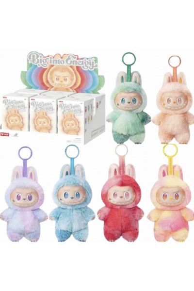 LABUBU Set of 6 plush toys, 18 cm, Forward High Energy series, generation 3 (blind model)