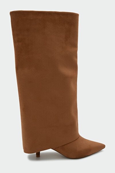 LAMİNTA Γυναικείες μπότες Jerry Taba Suede με λεπτομέρεια γυναικείων κολάν