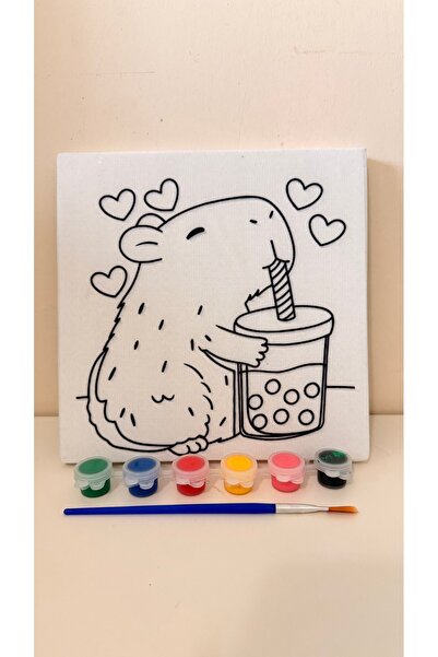 suprizegift Çocuklar için tuval boyama seti(rastgele gönderilir )